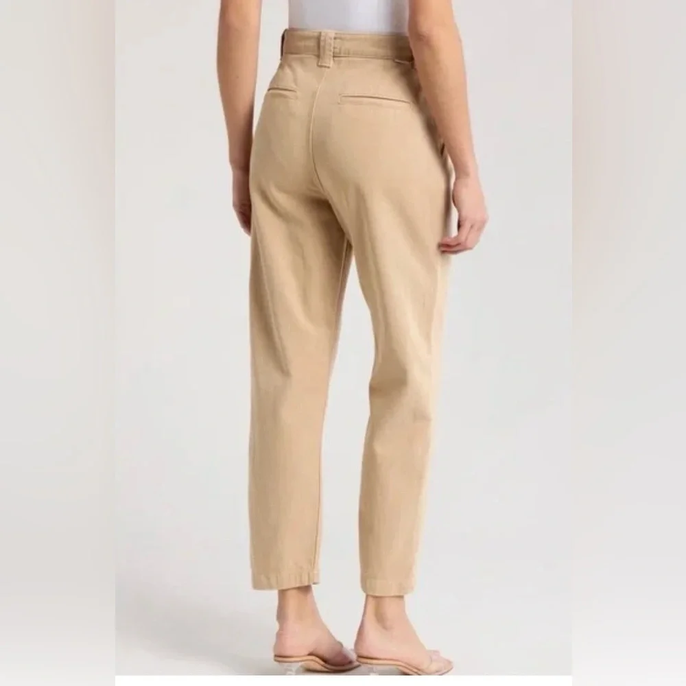 MOTHER Denim Khaki Color Curds and Whey The Punk 76 Ankle Pants High Rise Sz 27